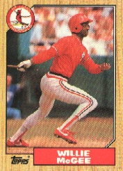 1987 Topps Baseball Cards      440     Willie McGee